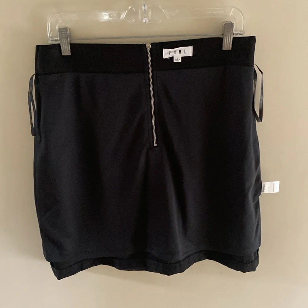 THML Poly Jersey Embroidery Mini Skirt - Picture 3 of 6